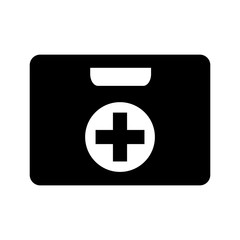 First aid kit icon, logo isolated on white background