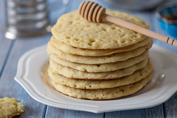 Moroccan pancakes Baghrir or Beghrir 