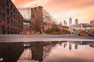 sunset in New York