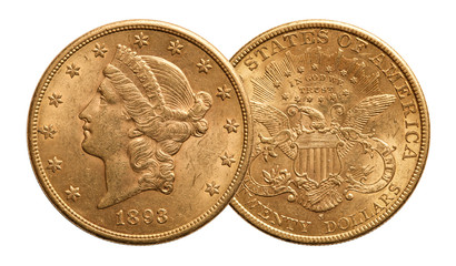 United States 20 dollars gold coin 1893