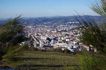 vue sur la ville de Saint-Etienne, Loire