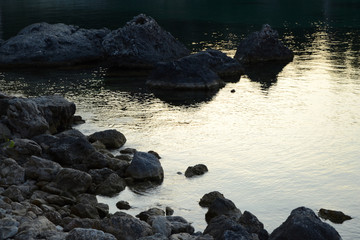 Rocks in calm water