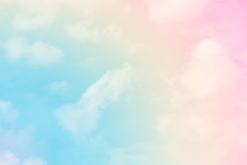 Naklejka na ściany i meble cloud background with a pastel colour