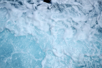 Beauty foamy sea