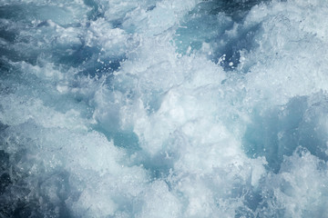 Foamy sea with splash