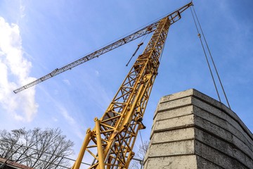 crane on construction site