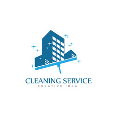 Obraz premium Cleaning Services Logo Design Vector