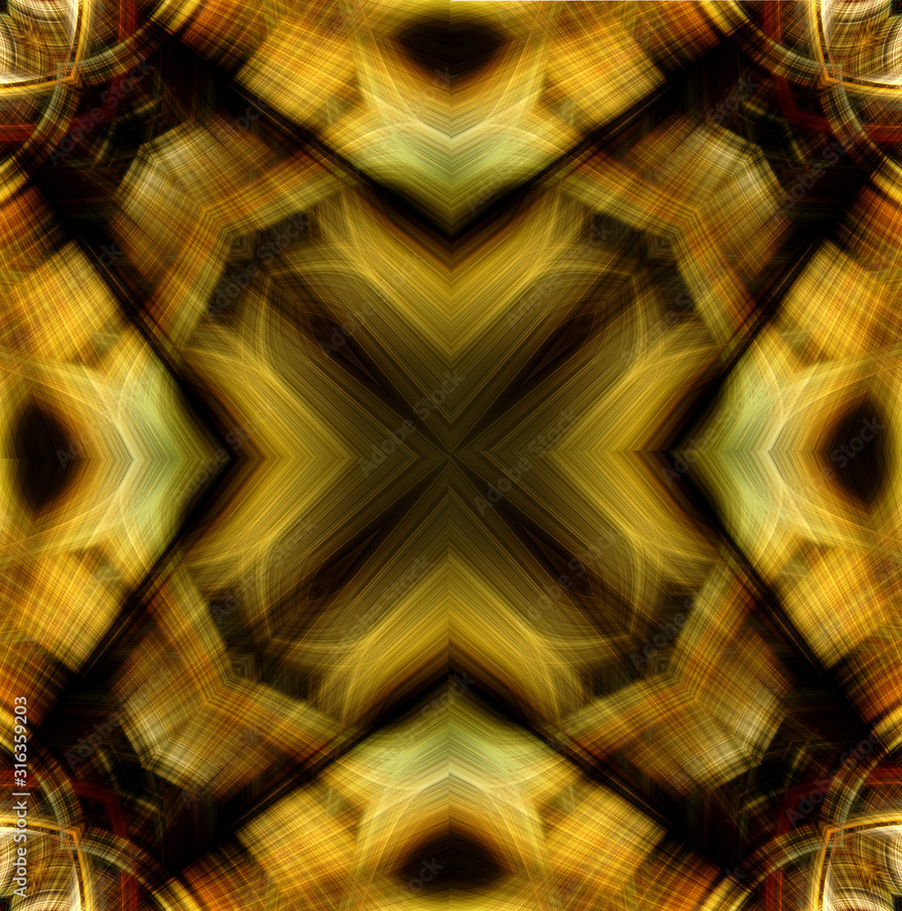 Poster mandala cross kaleidoscope abstract geometric colorful seamless pattern background .