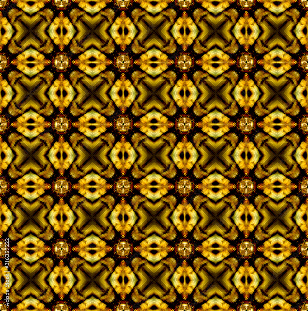 Aufkleber pattern mandala kaleidoscope abstract geometric colorful seamless background . cross repeated square
