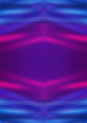 Dark abstract futuristic background. Neon lines glow. Neon lines, shapes. Multi-colored glow, blurry lights, bokeh. Empty stage background