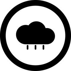  Rain icon isolated on background