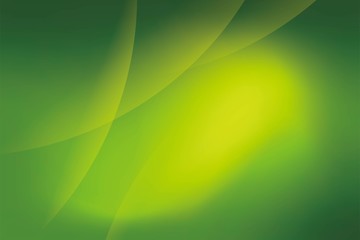 Abstract Green And Yellow Background Template Vector, Green Background with Smooth Wave and Gradient Design