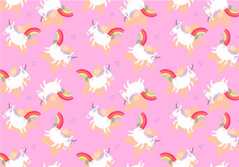 Unicorn Pattern Background