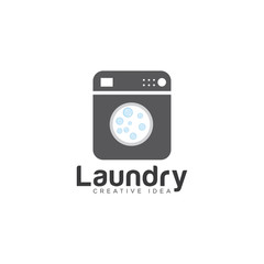 Laundry Creative Logo Design Vector