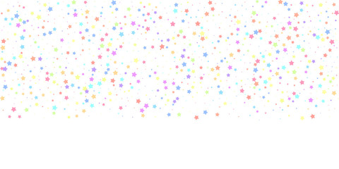 Festive confetti. Celebration stars. Colorful star