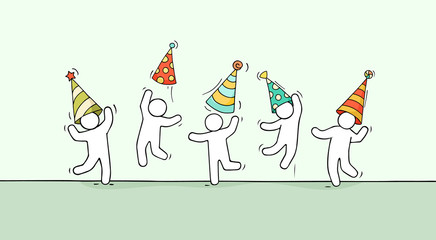 happy little people celebrate