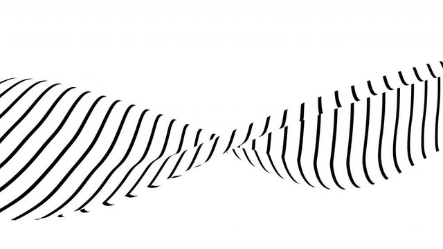Abstract background design, wavy lines, seamless looped 4k animation