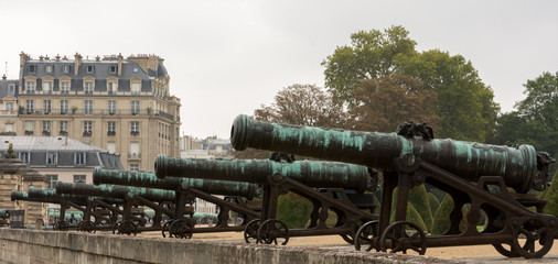 old cannon in Paris France