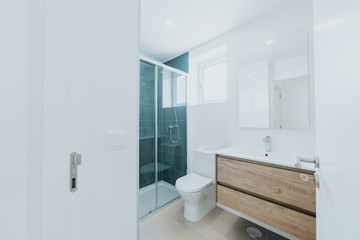 Clean modern bathroom