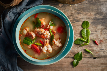 Tom Yum Kung, Spicy prawn soup..