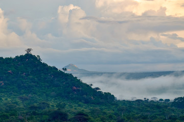 Landschaftsbilder aus dem Nationalpark Tsavo Ost Tsavo West und Amboseli