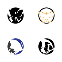 Beauty Butterfly Logo Template Vector icon design