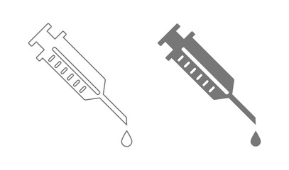 syringe outline icon