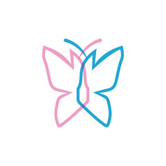Beauty Butterfly Logo Template Vector icon design