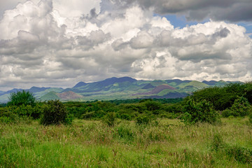 Landschaftsbilder aus dem Nationalpark Tsavo Ost Tsavo West und Amboseli
