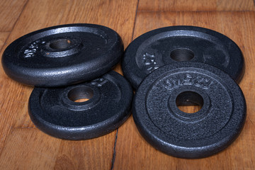 Dumbbell weight plates