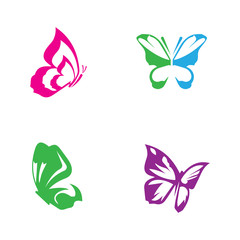 Beauty Butterfly Logo Template Vector icon design