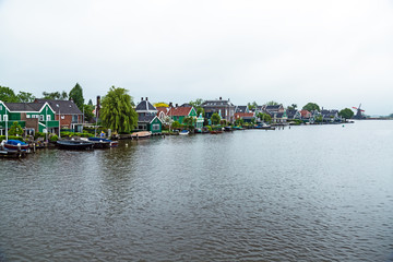 Obraz premium Zaanse Schans windmills village