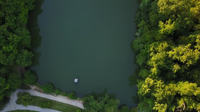 Aerial View of Park Maksimir, Zagreb, Croatia