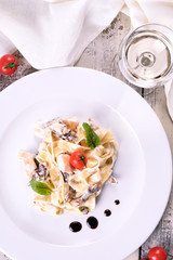 pasta with tomato sauce and cheese