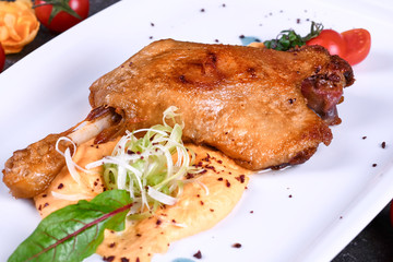 grilled chicken with vegetables