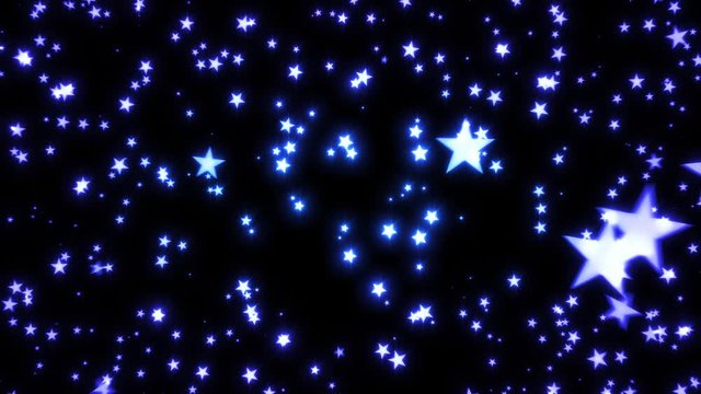 Magic Stars Explosion Fireworks Intro/ 4k animation of an abstract fireworks explosion with magic stars emitter