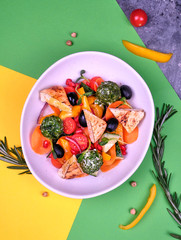 fresh salad with vegetables