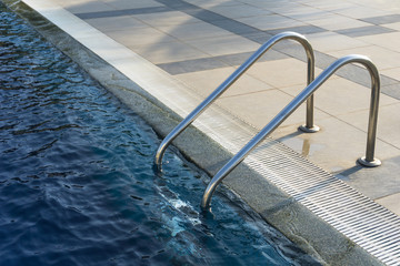 ladder in swimming pool