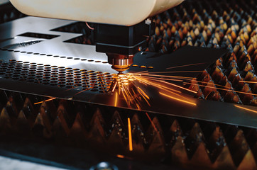 High precision CNC laser cutting metal sheet