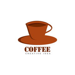 Coffee Cafe Logo Design Vector