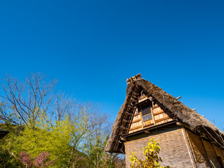 The ancient village of Japan is a world heritage site