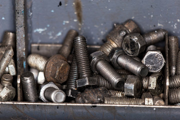 Metal parts close-up.