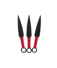 throwing knives isolated on white background