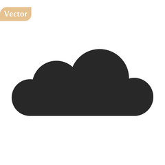 Cloud Icon Vector. Simple flat symbol. Perfect Black pictogram illustration on white background.