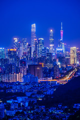 Fototapeta na wymiar night view in city of Guangzhou China