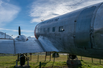 Douglas DC-3 Cape Horn aircraft at Ushuaia Aero Club