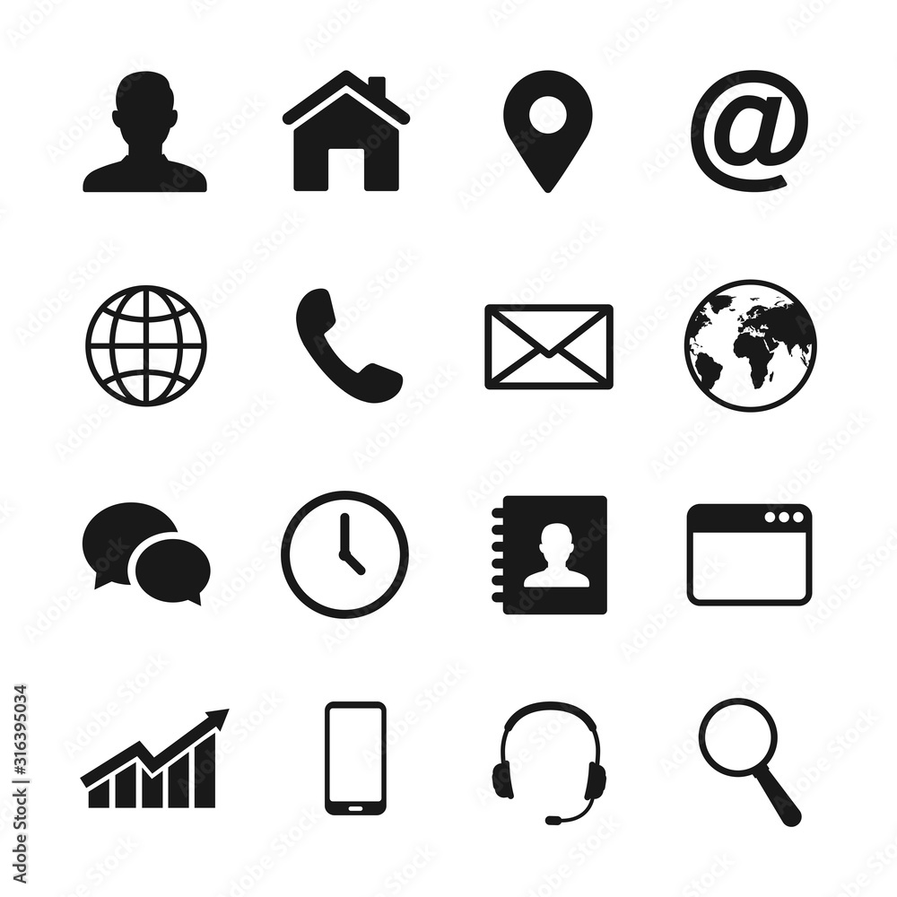Canvas Prints web icon set. vector illustration.