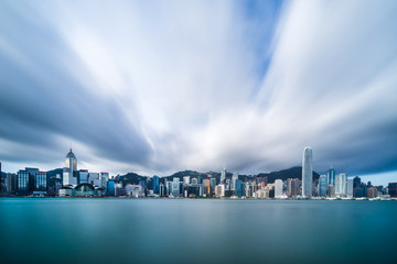 Fototapeta na wymiar Victoria harbor view in Hong Kong China