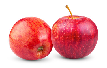 red apple isolated on white