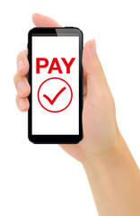 スマートフォンでキャッシュレス決済